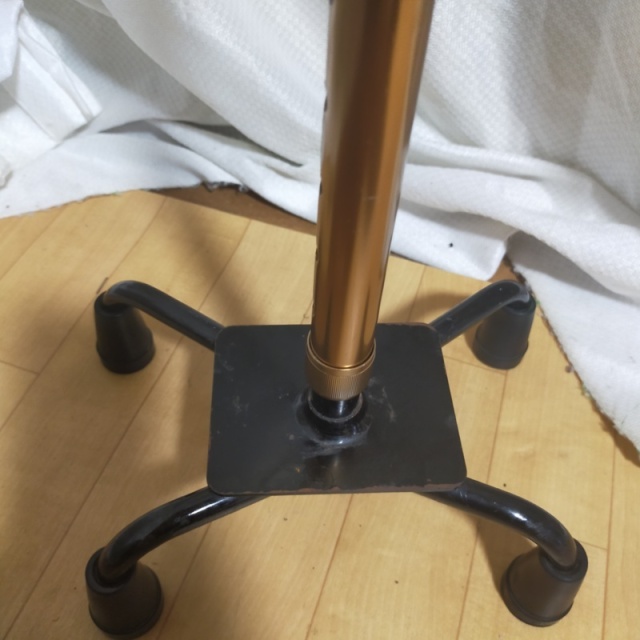 【Bランク 中古 杖】ミキ アルミ製四点杖 MRA-01613(HK-6191)