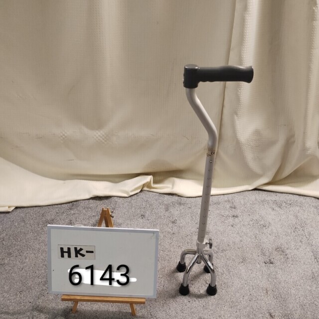 【Aランク 中古 杖】赤井 Day's多点杖 ボルト式 4点支持杖 小 2667 