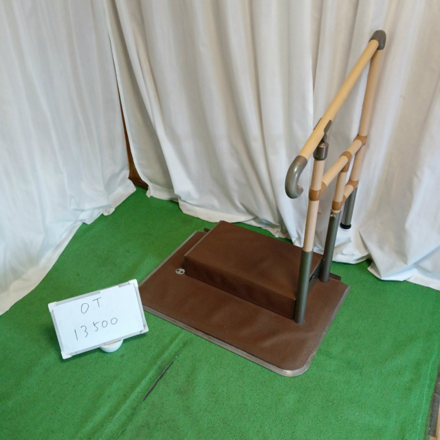 Bランク 中古 手すり】矢崎化工 あがりかまち用たちあっぷ CKE-02 片