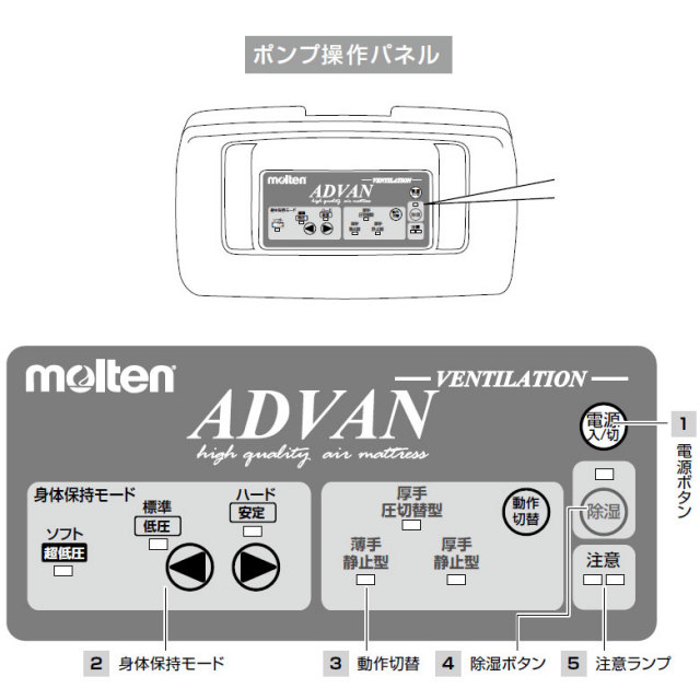 エアーマットレス モルテン アドバン advan