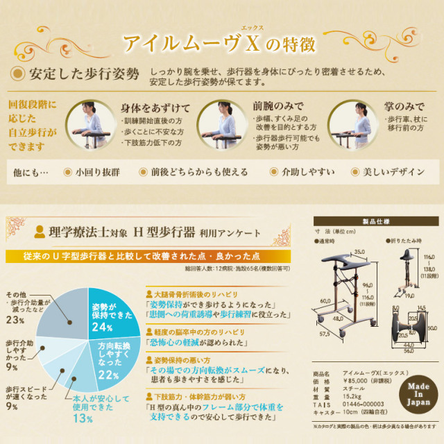 歩行器 アイルリンク アイルムーブX