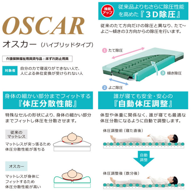 エアーマットレス モルテン オスカー ハイブリットタイプ