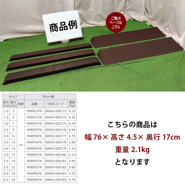 【中古 段差解消スロープ Aランク】モルテン インタースロープ76