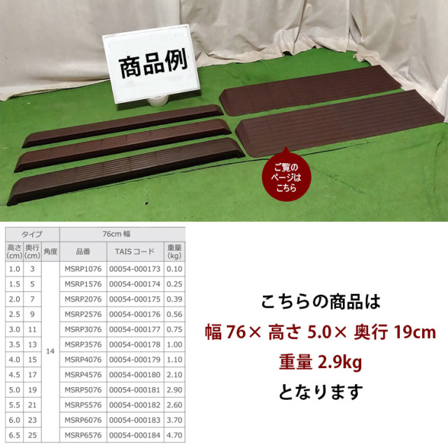【中古 段差解消スロープ Aランク】モルテン インタースロープ76