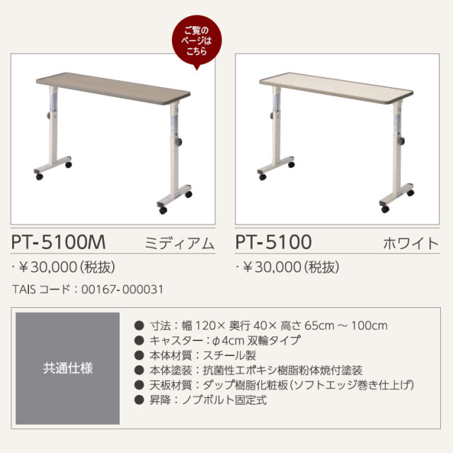 【中古 テーブル Aランク】シーホネンス オーバーベッドテーブル PT-