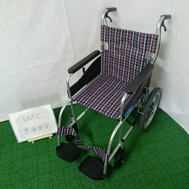中古 介助式車椅子「NEO-2」（日進医療器／標準軽量タイプ／Bランク）[WC-9288]