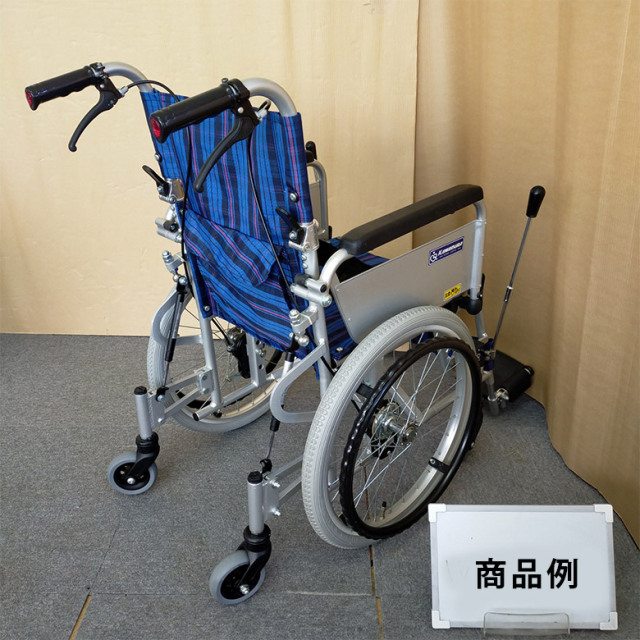 【499】車椅子 KAWAMURA ブルー 介助式カワムラ 低床40｜介護用品・福祉用具のレンタル｜Livingood
