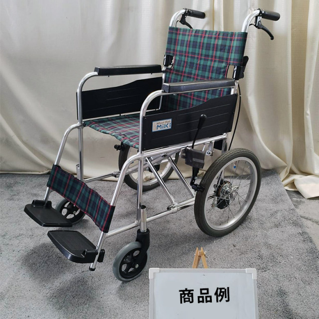 【中古 車椅子 Aランク】 ミキ 介助式 車椅子 エムワン MPCN-46JD (W
