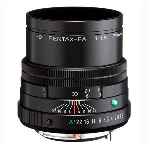 【新品】【在庫あり】ペンタックス HD PENTAX-FA 77mmF1.8 Limited ブラック【選べる5年間延長保証対象（別料金）】