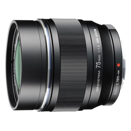 【新品】OM SYSTEM M.ZUIKO DIGITAL ED 75mm F1.8 ブラック【メーカー取寄せ品】【選べる5年間延長保証対象（別料金）】