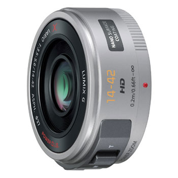 【新品】パナソニック LUMIX G X VARIO PZ 14-42mm / F3.5-5.6 ASPH. / POWER O.I.S. シルバー [H-PS14042-S]【メーカー取寄せ品】【選べる5年間延長保証対象（別料金）】