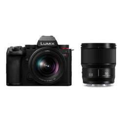【新品】【在庫あり】パナソニック LUMIX DC-S5M2W [標準ズームレンズ・単焦点レンズキット]【5月31日ご注文分まで5年間延長保証（自然故障対象）プレゼント】