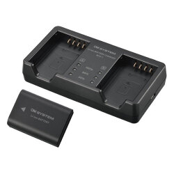 【新品】OM SYSTEM リチウムイオン充電池 充電器セット SBCX-1【メーカー取寄せ品】