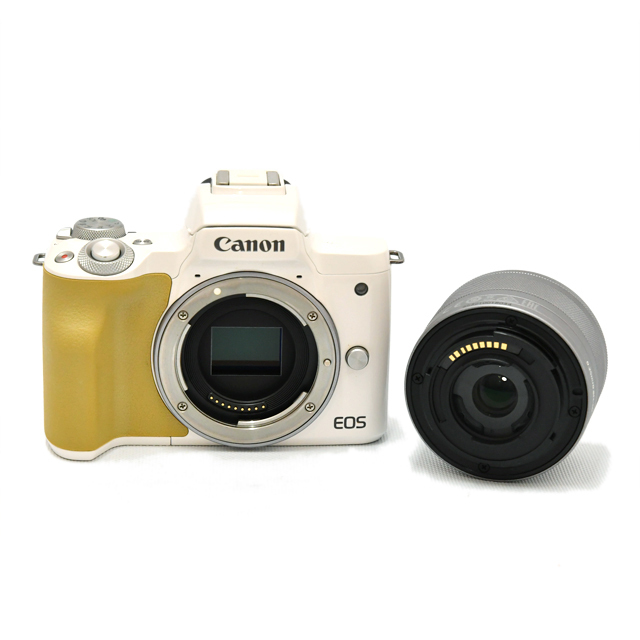 キヤノン Canon EOS Kiss M ダブルレンズキット ホワイト ミラーレス  