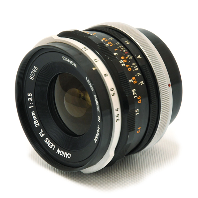 中古】レンズ キヤノン FL28mm F3.5 【B】