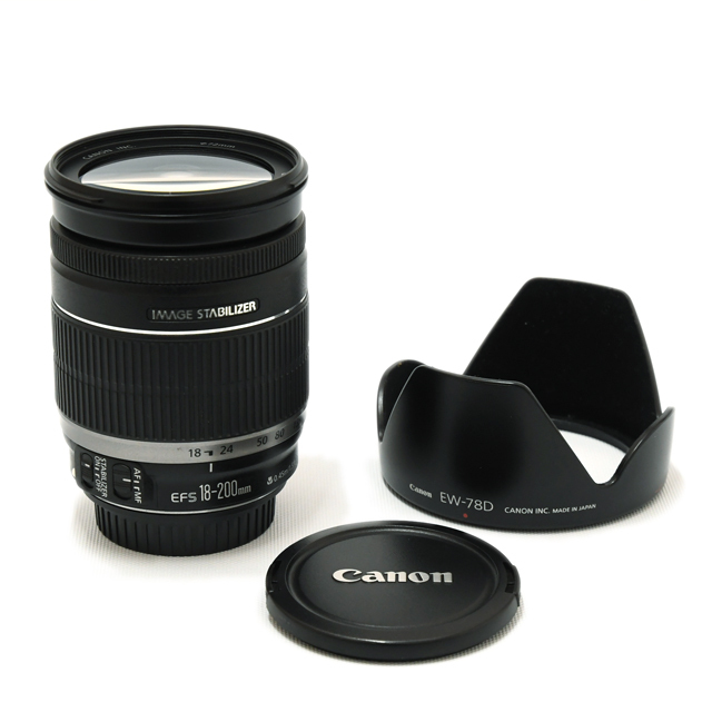 Canon EF-S 18-200mm ズームレンズ　中古品 Canon EF-S 18-200mm F3.5-5.6 IS – ねりま中古カメラきつね堂