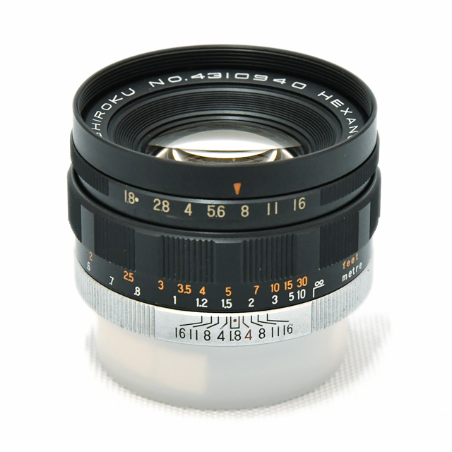 コニカ　ヘキサノン　52mm　F1.8（中古品）　超オールドレンズ　超貴重品 B】KONICA KONISHIROKU HEXANON 52mm F1.8 L/M改造品 | オールドレンズ