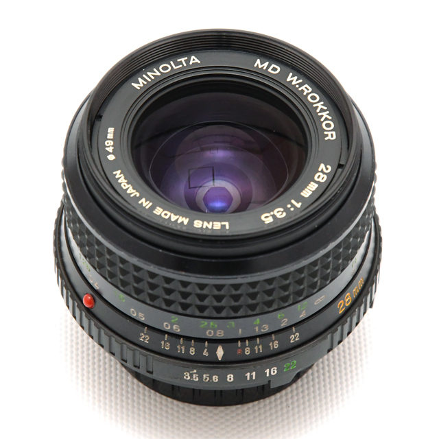 中古】ミノルタ レンズ MD W.ROKKOR 28mm F3.5【C】