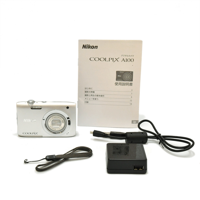 Nikon COOLPIX A100 シルバー 中古 Nikon COOLPIX A100 コンデジ