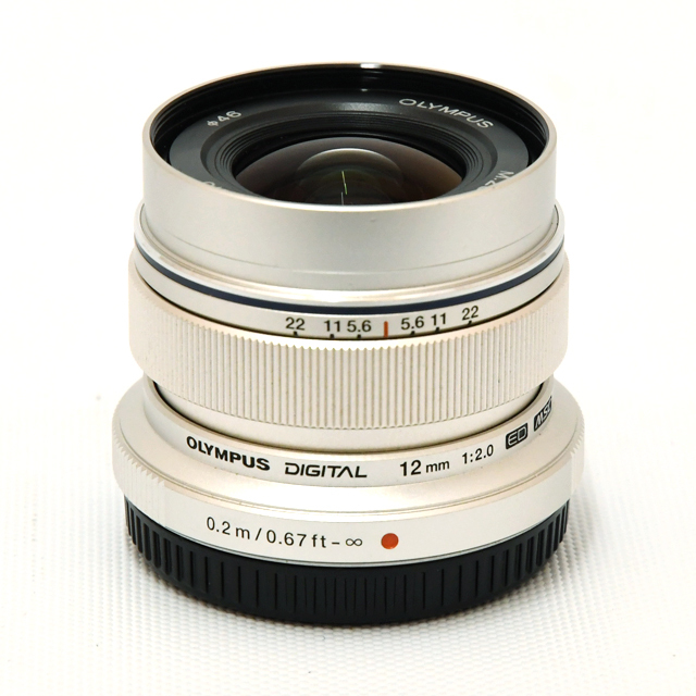 中古】オリンパス レンズ ED 12mm F2 シルバー M.ZUIKO PREMIUM【A】15