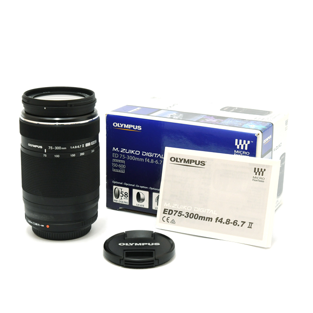 中古】オリンパス レンズ M.ZUIKO ED 75-300mm F4.8-6.7 II【A】15日間保証