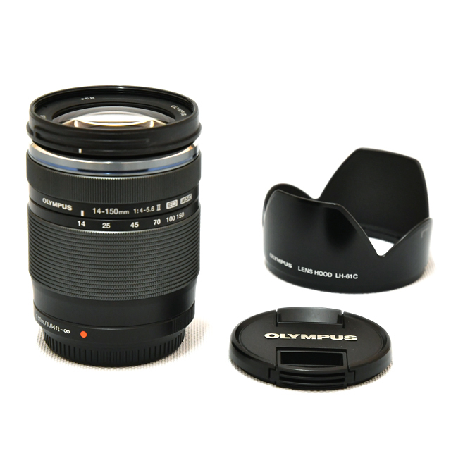 中古】オリンパス レンズ M.ZUIKO 14-150mm F4-5.6 II ブラック【A】15