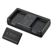 【新品】OM SYSTEM リチウムイオン充電池 充電器セット SBCX-1【メーカー取寄せ品】