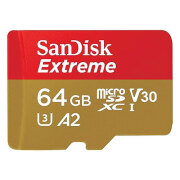 【新品】【在庫あり】サンディスク Extreme microSDXCカード 64GB UHS-I U3【海外パッケージ品】