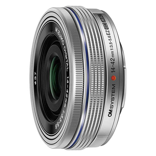 【新品】OM SYSTEM M.ZUIKO DIGITAL ED 14-42mm F3.5-5.6 EZ シルバー【メーカー取寄せ品】