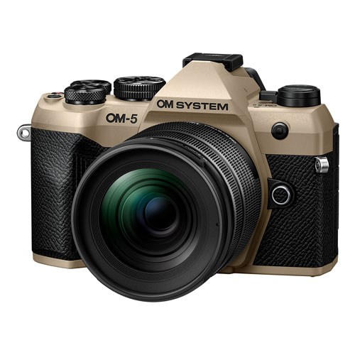 【新品】【在庫あり】OM SYSTEM OM-5 Mark II 12-45mm F4.0 PRO レンズキット サンドベージュ【5月31日ご注文分まで5年間延長保証（自然故障対象）プレゼント】