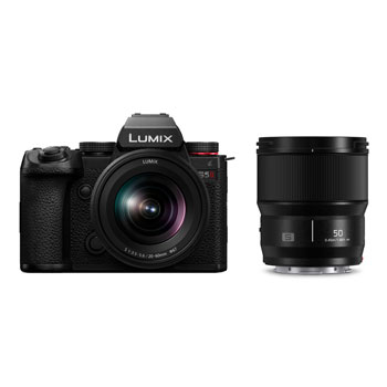 【新品】【在庫あり】パナソニック LUMIX DC-S5M2W [標準ズームレンズ・単焦点レンズキット]【5月31日ご注文分まで5年間延長保証（自然故障対象）プレゼント】