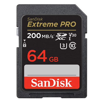 【新品】【在庫あり】サンディスク Extreme Pro SDXCカード 64GB UHS-I【海外パッケージ品】