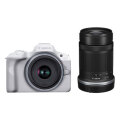 【新品】【在庫あり】キヤノン EOS R50 ダブルズームキット ホワイト【1万5千円キャッシュバックキャンペーン】【選べる5年間延長保証対象（別料金）】