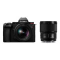 【新品】【在庫あり】パナソニック LUMIX DC-S5M2W [標準ズームレンズ・単焦点レンズキット]【1万5千円キャッシュバックキャンペーン】【選べる5年間延長保証対象（別料金）】