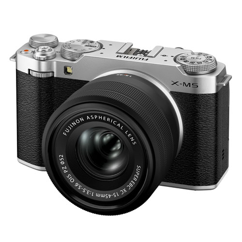 【新品】【在庫あり】フジフイルム FUJIFILM X-M5 XC15-45mmレンズキット シルバー【選べる5年間延長保証対象（別料金）】