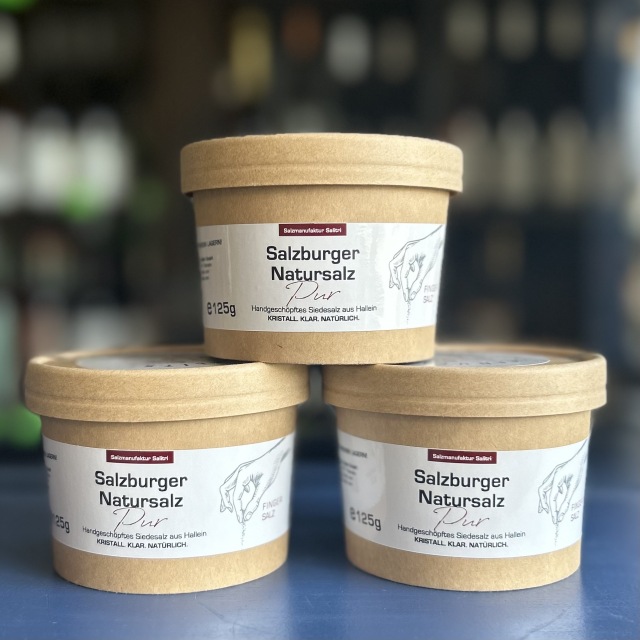Salzburuger natursalz(ザルツブルグ ナチュラザルツ) フィンガーソルト紙箱入り 125g