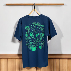 陸奥八仙オリジナルTシャツ オレンジ 【ネコポス便対応】 日本酒