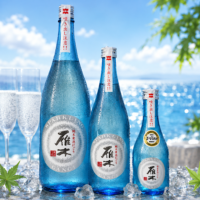 雁木 活性にごり発泡純米生原酒 日本酒通販 日本酒ショップくるみや