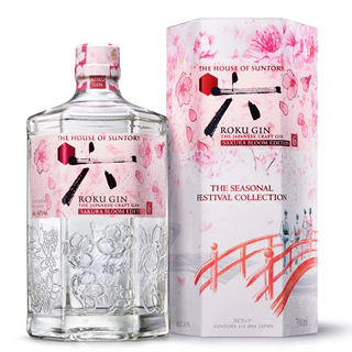 サントリー ジャパニーズクラフトジン ROKU〈六〉 SAKURA BLOOM EDITION 2026 サクラブルームエディション （43度/700ml）(3010778)