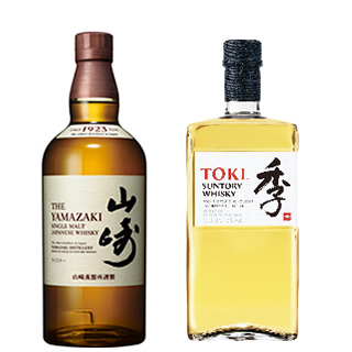 【8/31(月)出荷限定品・お届け希望日は9/5(土)まで有効】＜2本セット品＞シングルモルト山崎_箱無し（43度/700ml） + サントリーウイスキー 季-TOKI- （並行）（43度/700ml）※おひとり様1セットまで¶