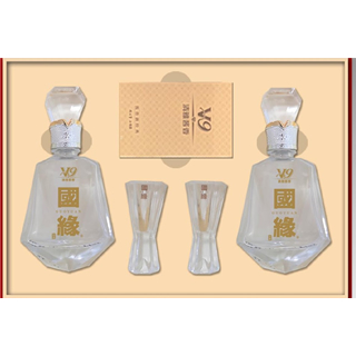 ＜お取寄せ品・要1週間前後＞國縁V9 ギフトセット　_中国酒白酒（52度/100ml×2）(9000091)