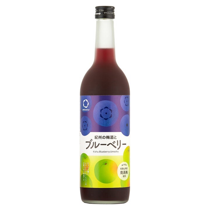 紀州の梅酒とブルーベリー （旧名：紀州のブルーベリー梅酒）（12度/720ml）(9010111)