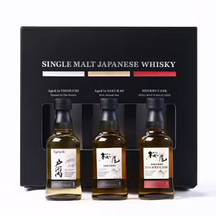 サクラオブルワリーアンドディスティラリー　シングルモルトジャパニーズウイスキー　50ml×3本セット_桜尾　（1054337）