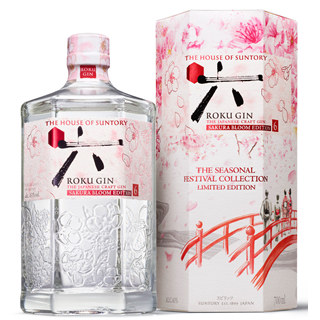 サントリー　ジャパニーズクラフトジン　ROKU-六-　 SAKURA BLOOM EDITION　_サクラブルームエディション（43度/700ml）(3010644)
