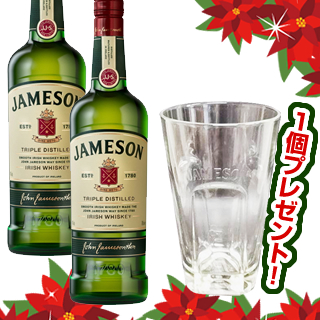 ＜ウインターセール2025＞ ジェムソン（正規） (40度/700ml) ×2本 ＜景品：トールグラス1個プレゼント！＞¶