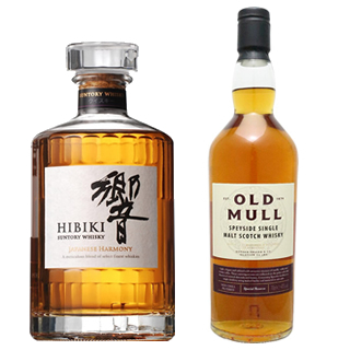 ＜2本セット品＞響ジャパニーズハーモニー（箱無し）（43度/700ml）+ オールド マル・スペイサイドシングルモルト（箱無し）（40度/700ml）　※おひとり様2セットまで¶