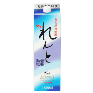 黒糖焼酎　れんと　パック（25度/1.8L）（7050066）