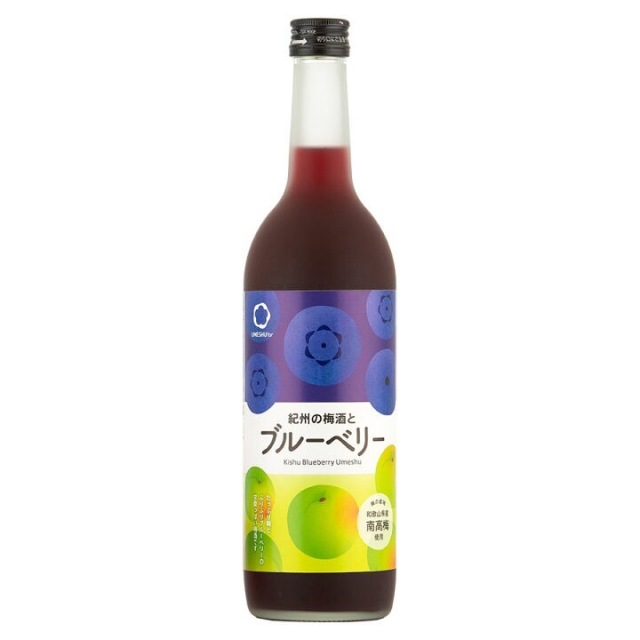 紀州の梅酒とブルーベリー （旧名：紀州のブルーベリー梅酒）（12度/720ml）(9010111)