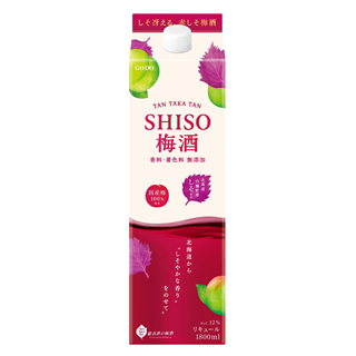 TAN TAKA TAN SHISO梅酒 パック _鍛高譚（たんたかたん）の梅酒(12度/1.8Lパック)(9010326)