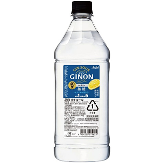 アサヒGINON（ジノン） レモン (40度/1.8L)(9030250)